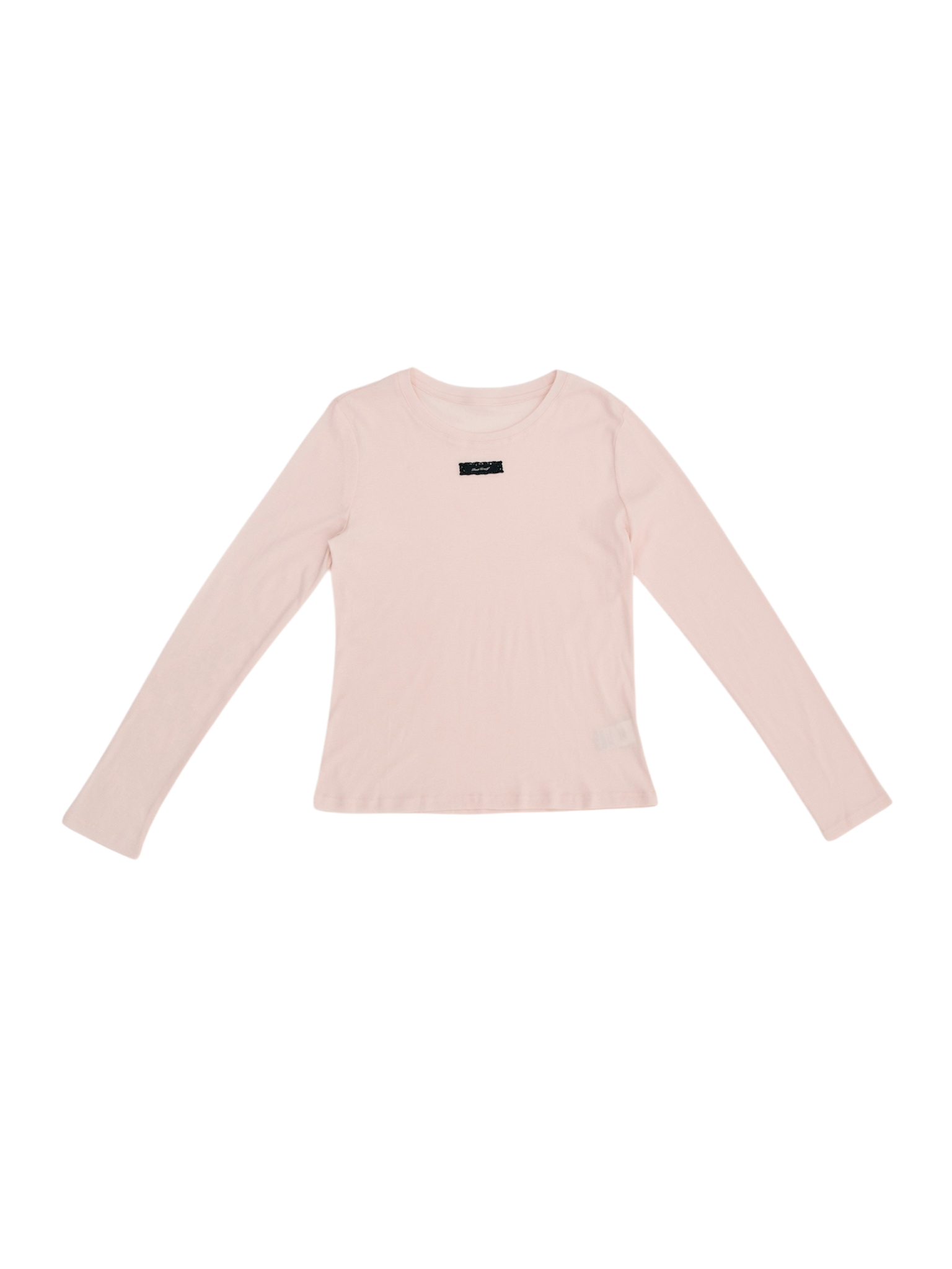 lace tag long sleeve T-shirts