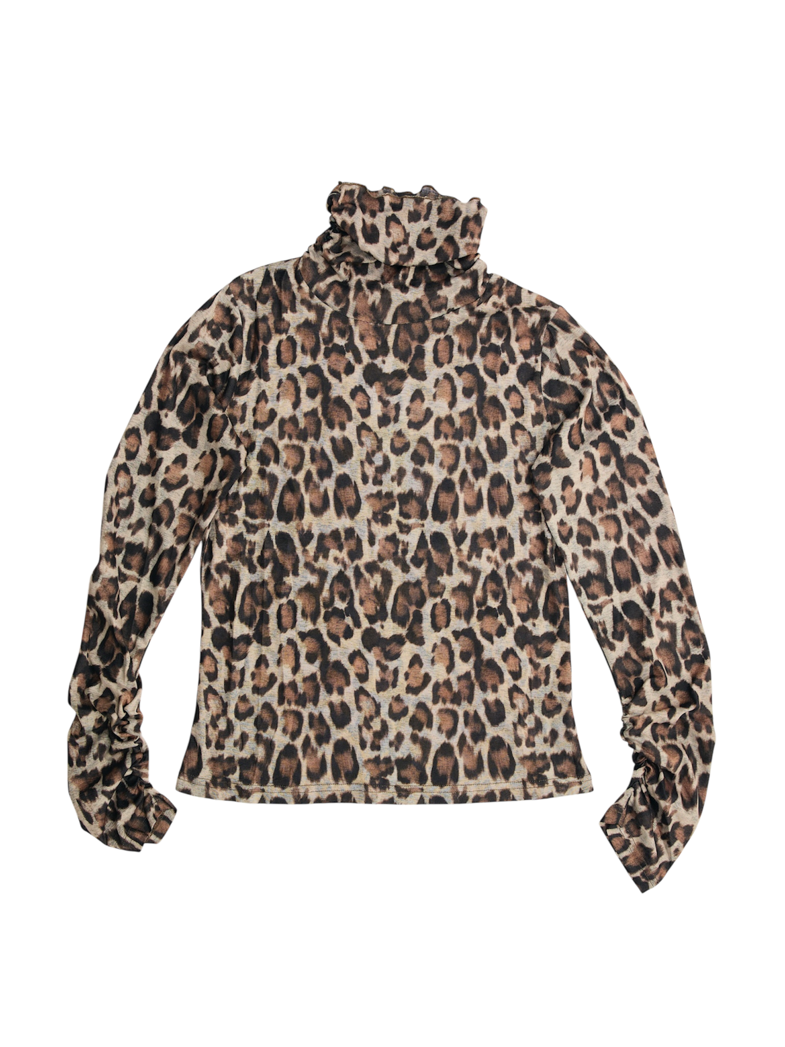 leopard turtleneck inner
