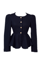 classical peplum jacket