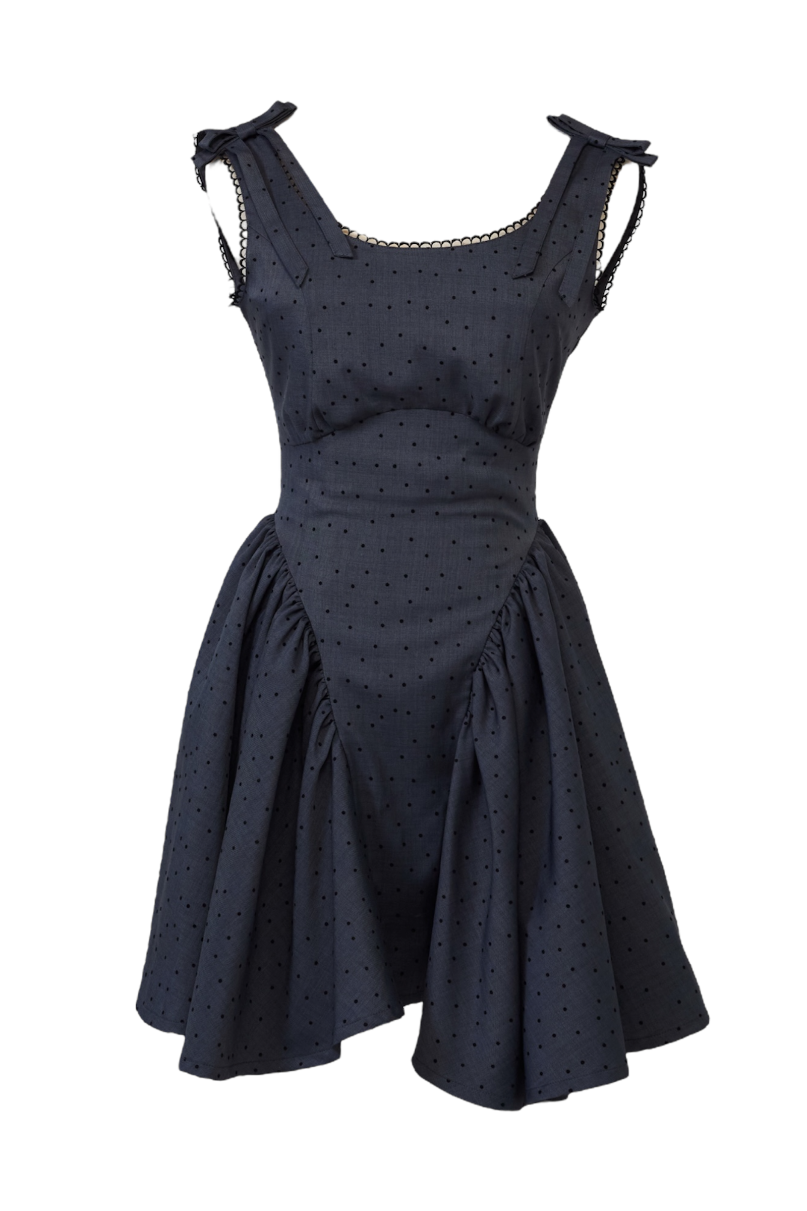 Juliet ribbon dot one-piece