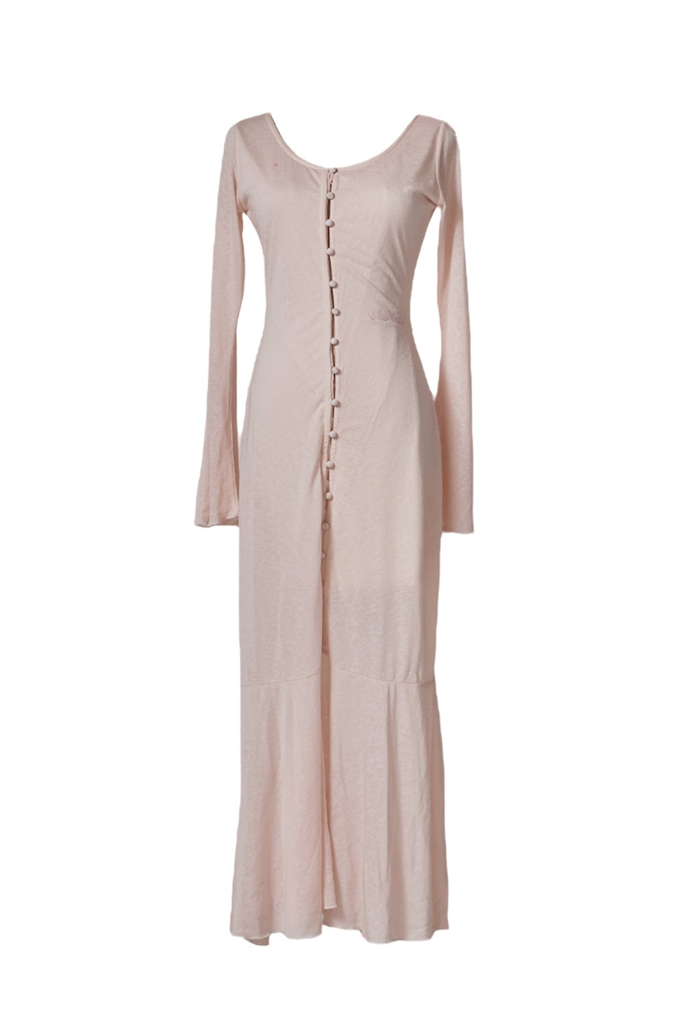Sheer Cut Flare long one-piece