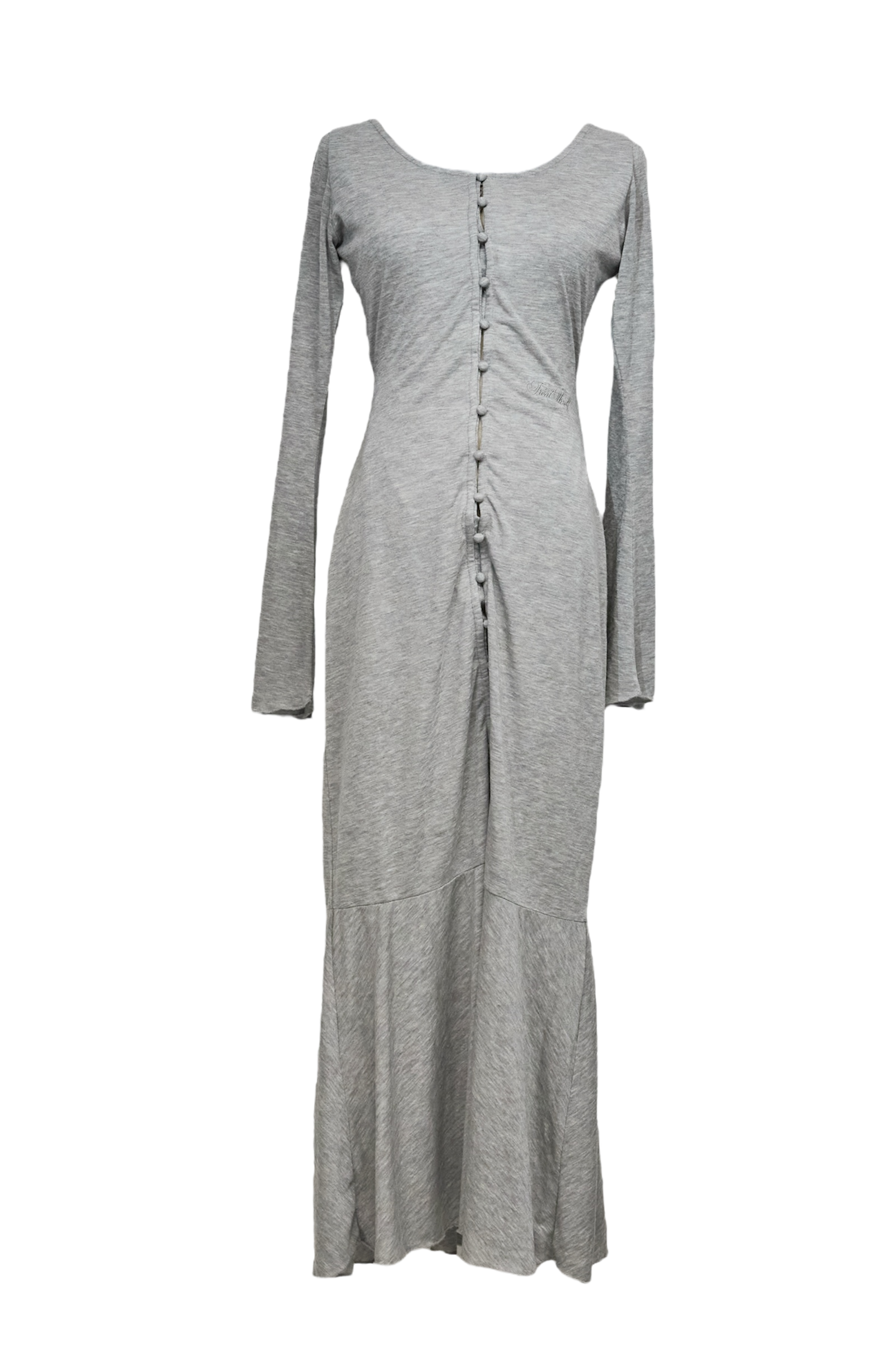 Sheer Cut Flare long one-piece