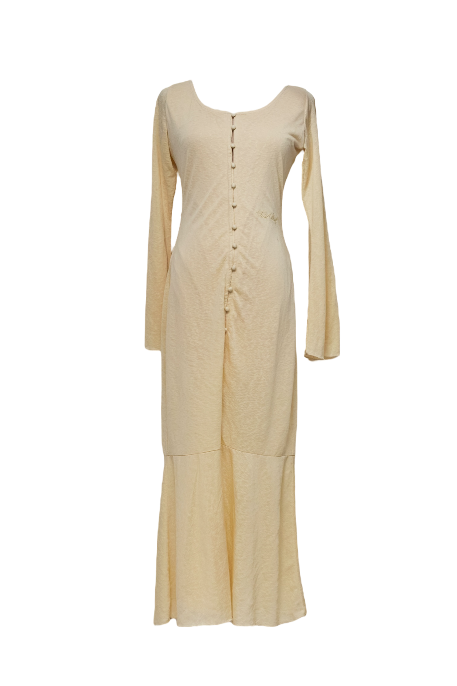 Sheer Cut Flare long one-piece