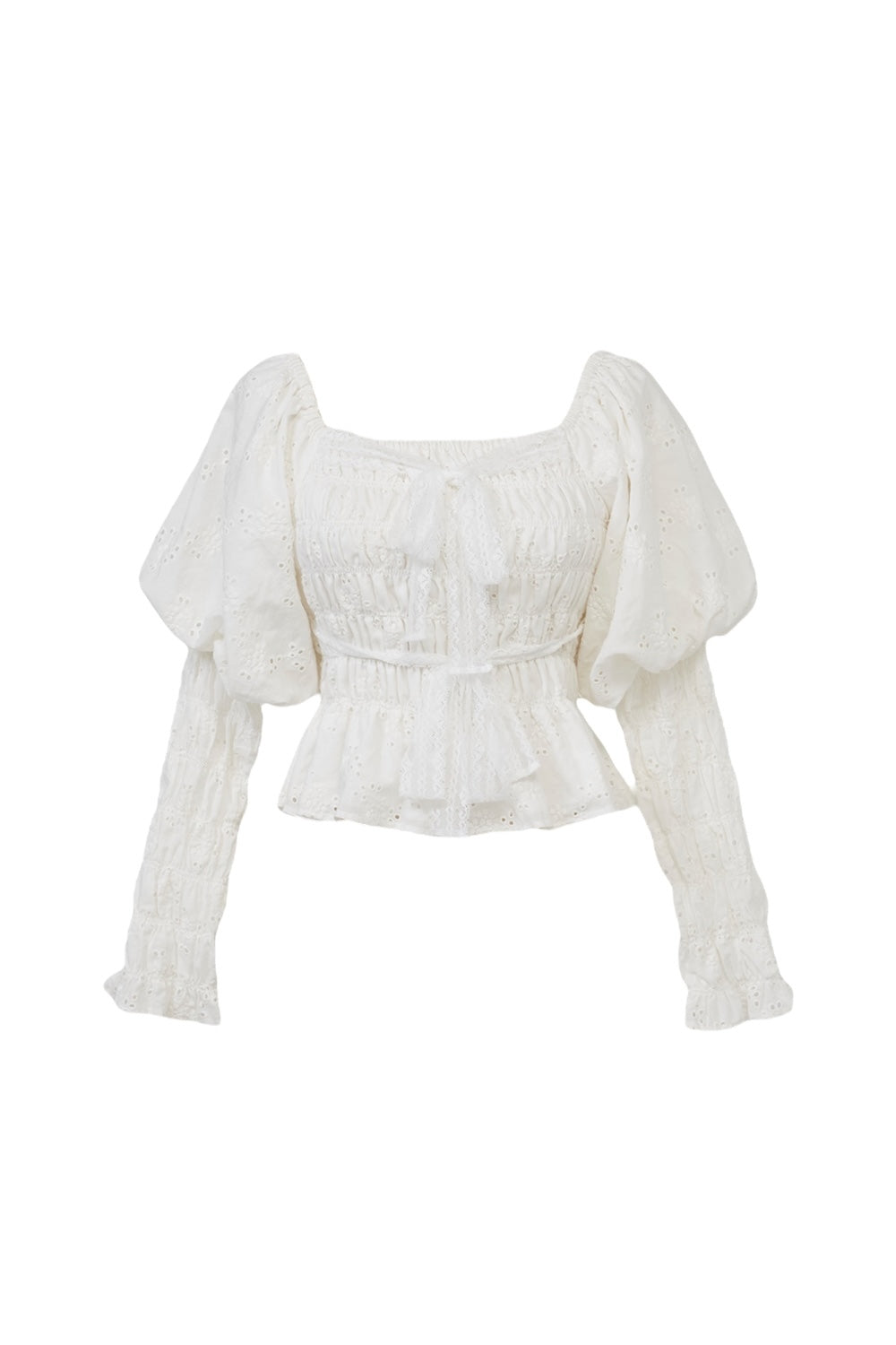 Front Ribbon Peony Puff Top – Treat Ürself