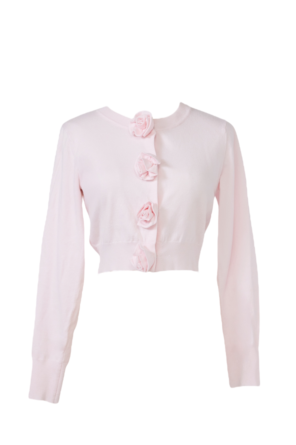 rose motif lame knit cardigan – Treat Ürself