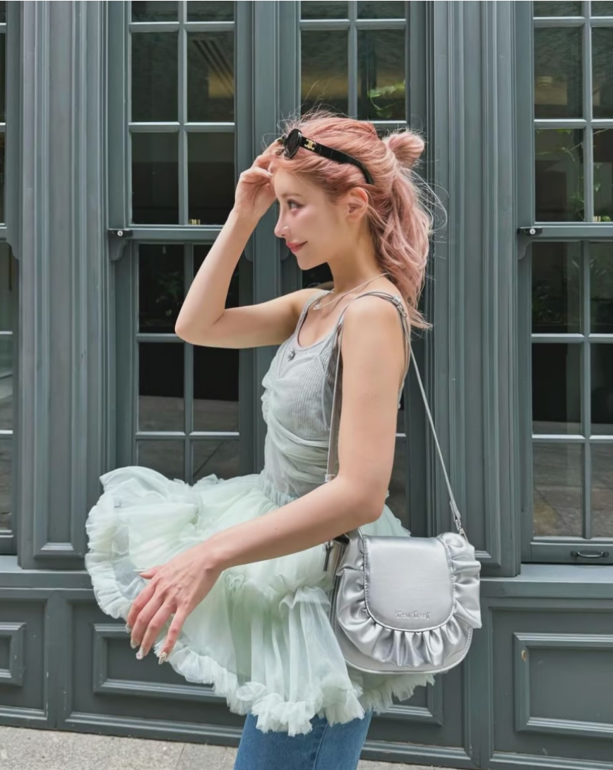 "Ballerina" fairy tulle peplum tops (mint)