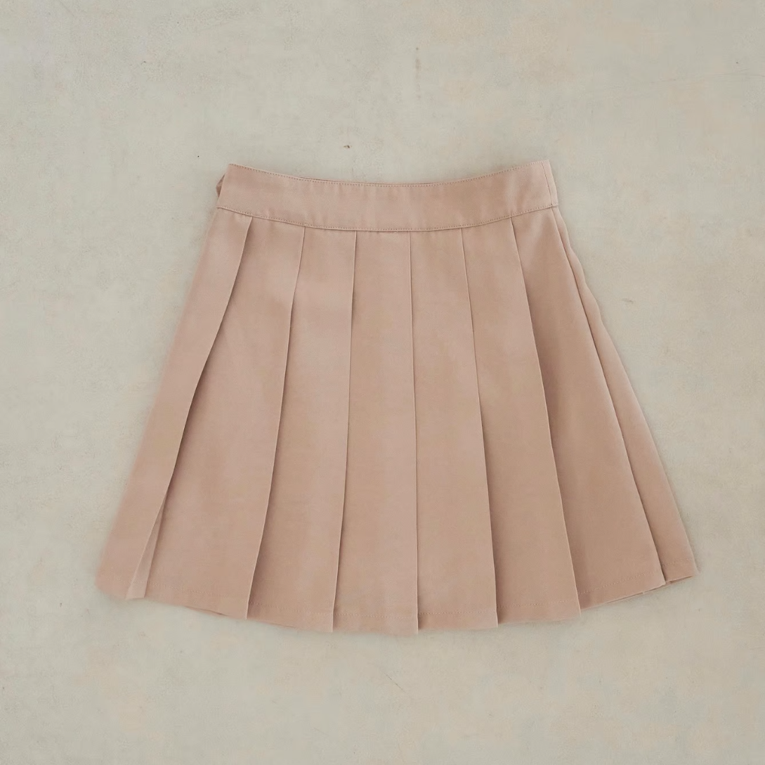 preppy pleats mini skirt