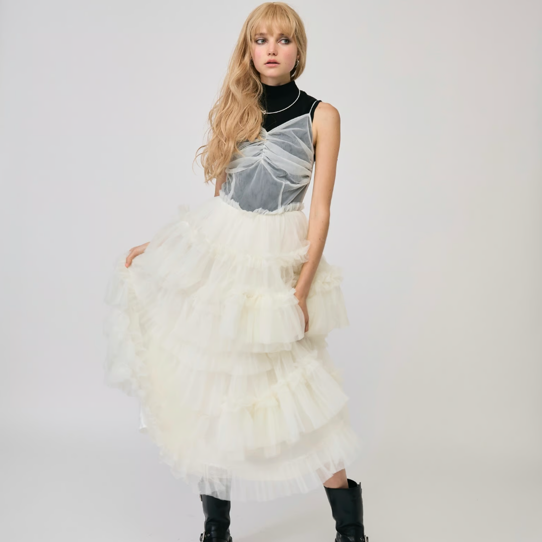 ”Ballerina” fairy tulle dress(white)