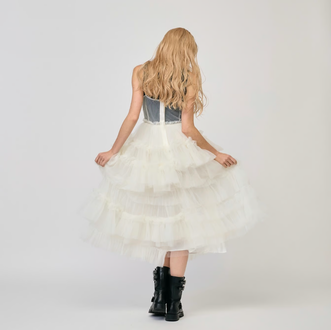 ”Ballerina” fairy tulle dress(white)