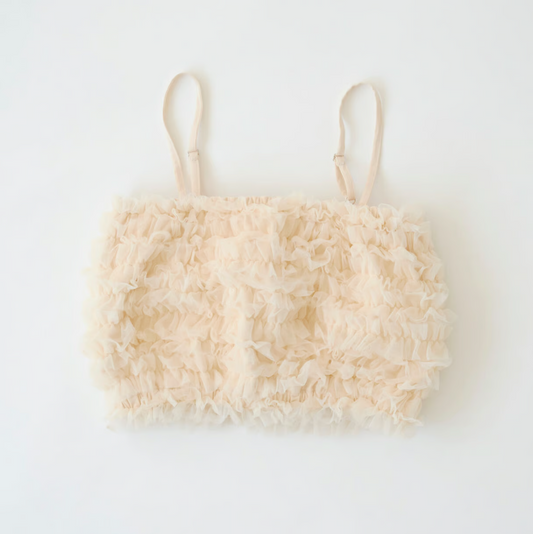 Ballerina tulle volume bustier(ivory)