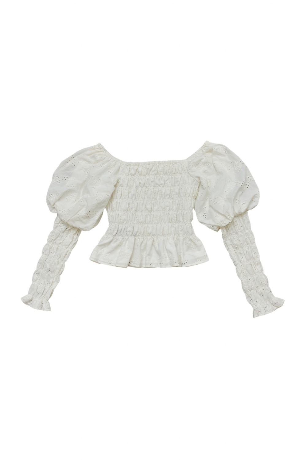 Front Ribbon Peony Puff Top