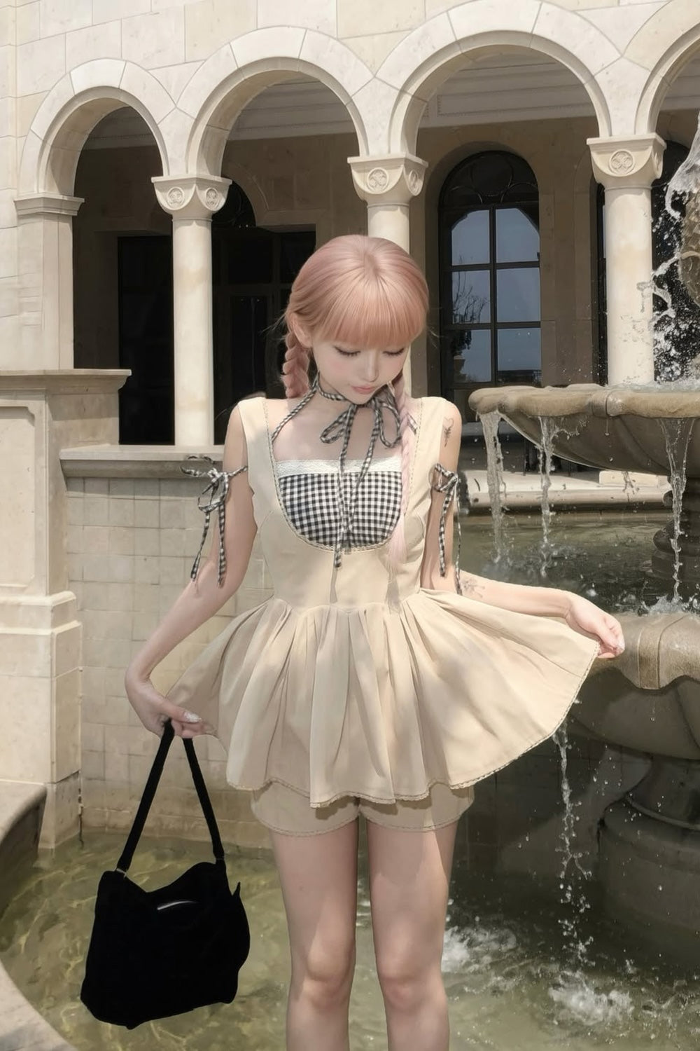 pâtissier peplum salopette