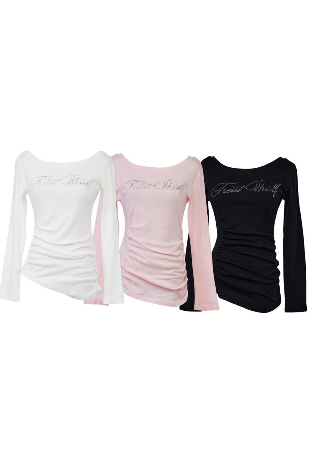 2way bijou long sleeve T-shirts